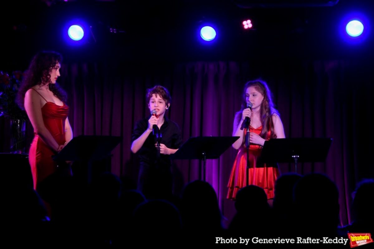 Cayleigh Capaldi, Benjamin Pajak and Lily Bell Morgan at 