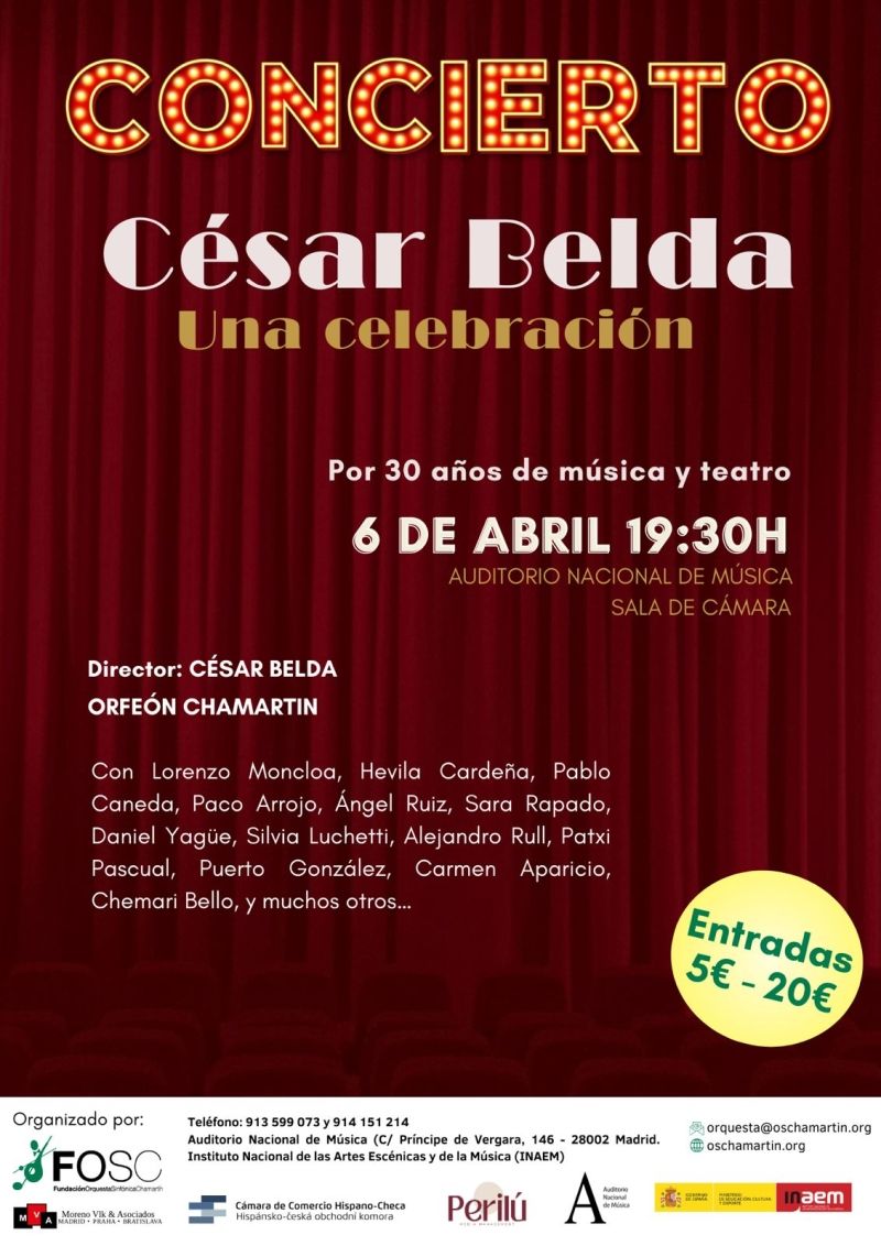 El Auditorio Nacional acogerá un concierto homenaje a la carrera de César Belda  Image