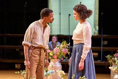 Simon Manyonda (John Proctor) and Anoushka Lucas (Elizabeth Proctor) Photo