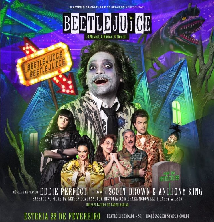 Bizarre and Funny Musical Version of Tim Burton's BEETLEJUICE Haunts Sao Paulo  Image