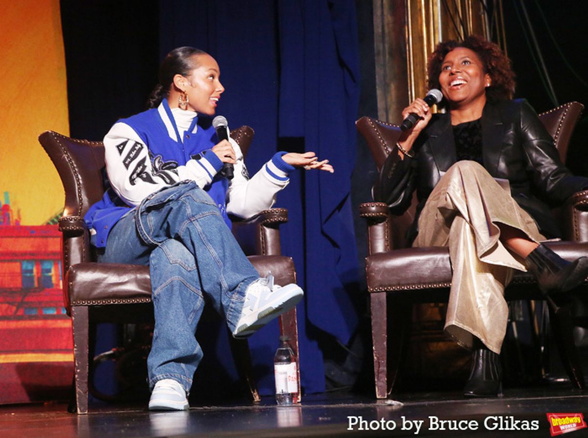 Composer/Producer Alicia Keys and NY Times Pulitzer Prize Winning Journalist/Moderator Salamishah Tillet at 