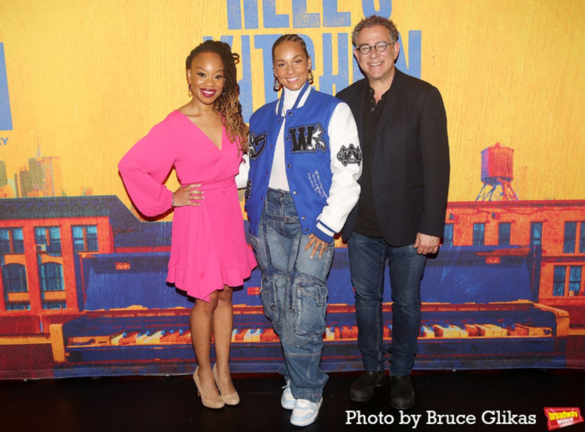 Choreographer Camille A. Brown, Composer/Producer Alicia Keys and Director Michael Greif at 