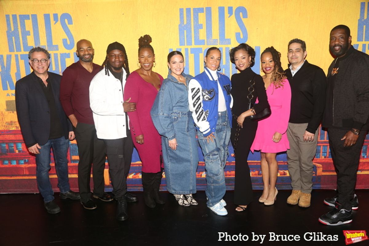Director Michael Greif, Brandon Victor Dixon, Chris Lee, Kecia Lewis, Shoshana Bean, Composer/Producer Alicia Keys, Maleah Joi Moon, Choreographer Camille A. Brown, Book Writer Kristoffer Diaz and Musical Supervisor Adam Blackstone  at 