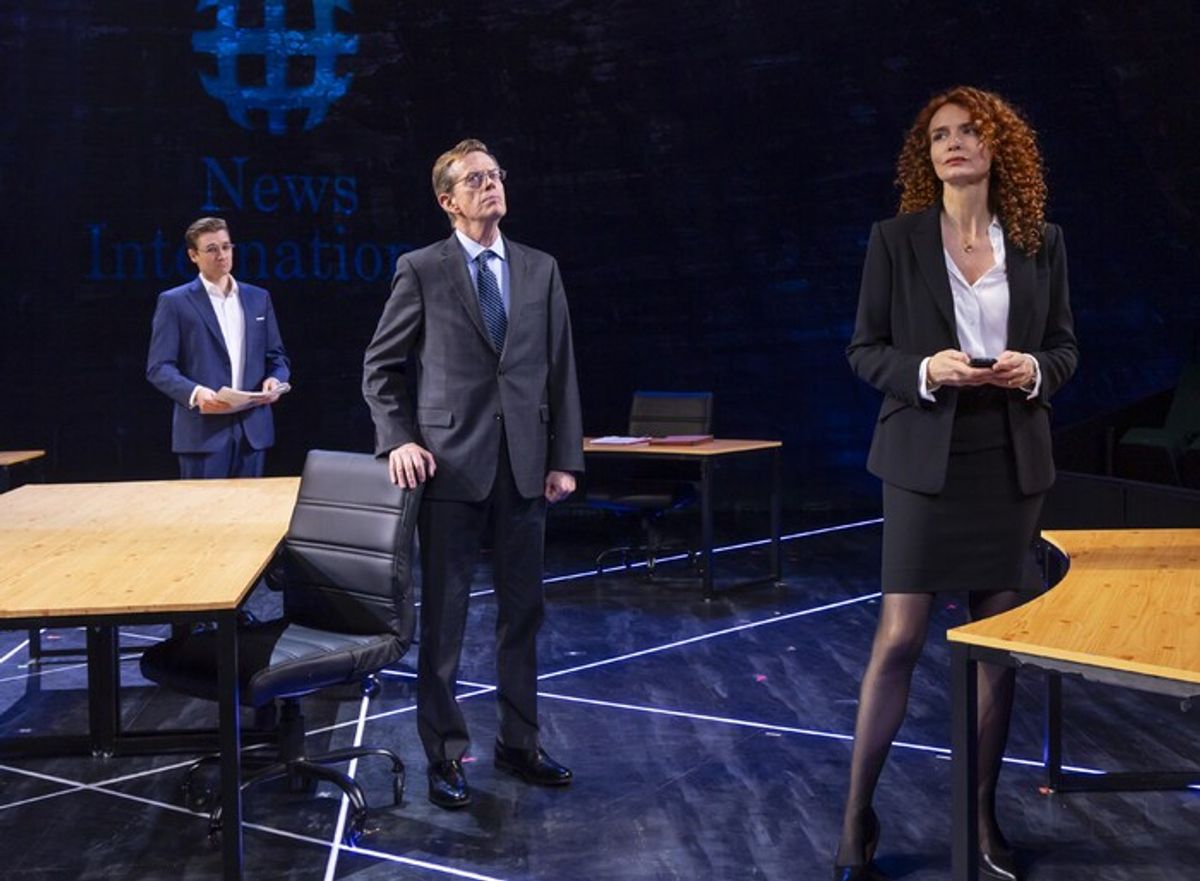 Seth Numrich, Dylan Baker and Saffron Burrows at 