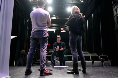 Justin Bartha, Chad Austin, Kelli Giddish Photo
