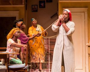 From left iesha m. daniels, Nedra Snipes, Greta Oglesby, and Roslyn Ruff. Craig Schwa Photo