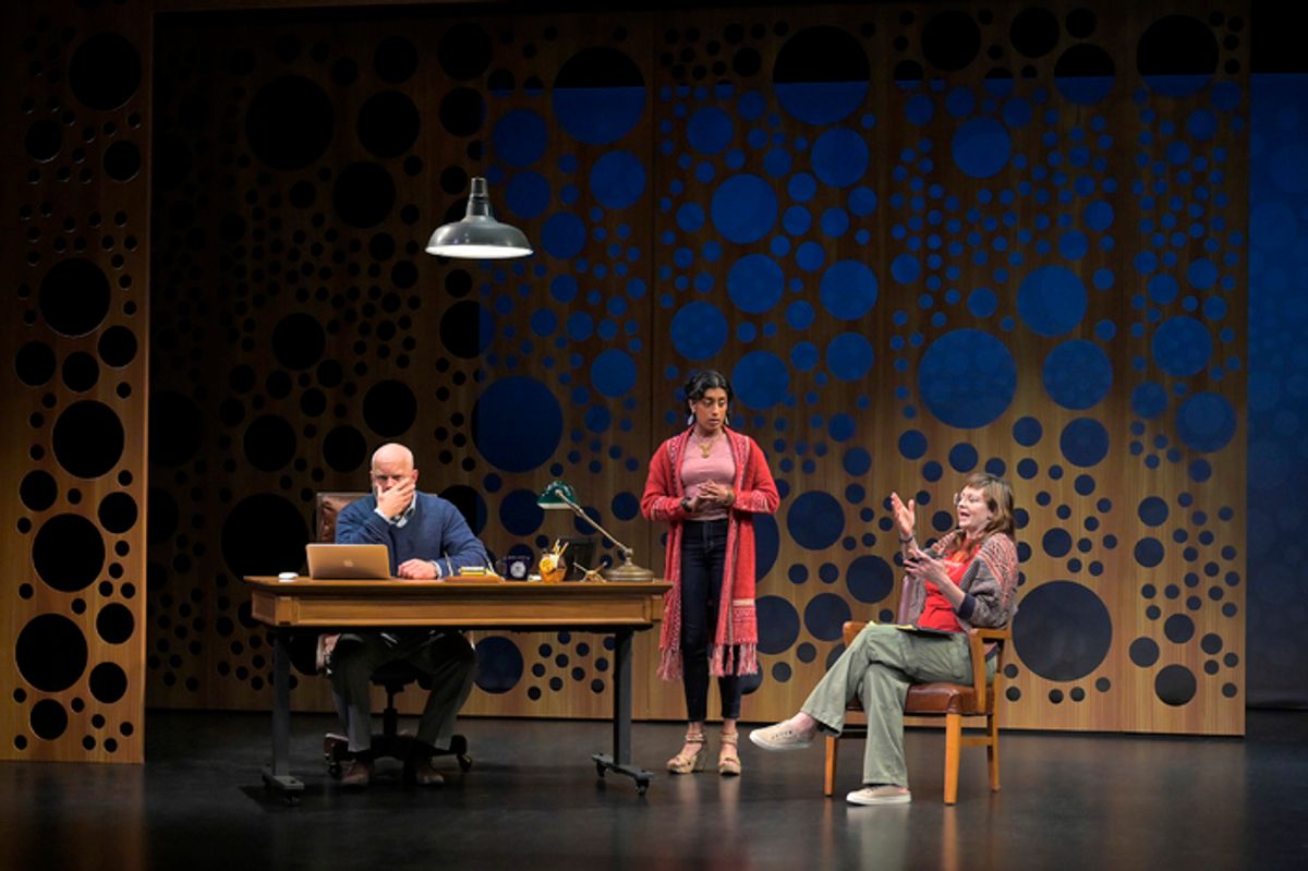 Mike Ryan, Uma Paranjpe, and Kjerstine Anderson at 