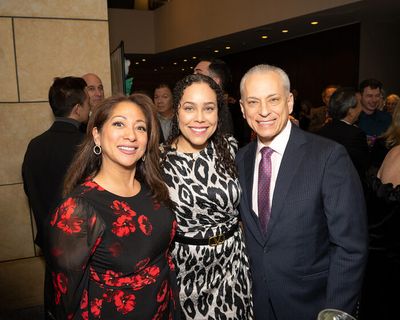 Julie Lazar, Marisa Rodriguez, and Assistant SFPD Chief David Lazar Photo