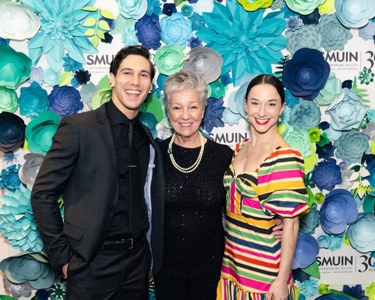 Anthony Cannarella and Terez Dean Orr with Smuin Board of Trustees Emeriti/Founding President Patti Hume at 