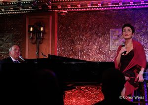 Christine Andreas with Music Director Martin Silvestri. Photo credit: Conor Weiss Photo