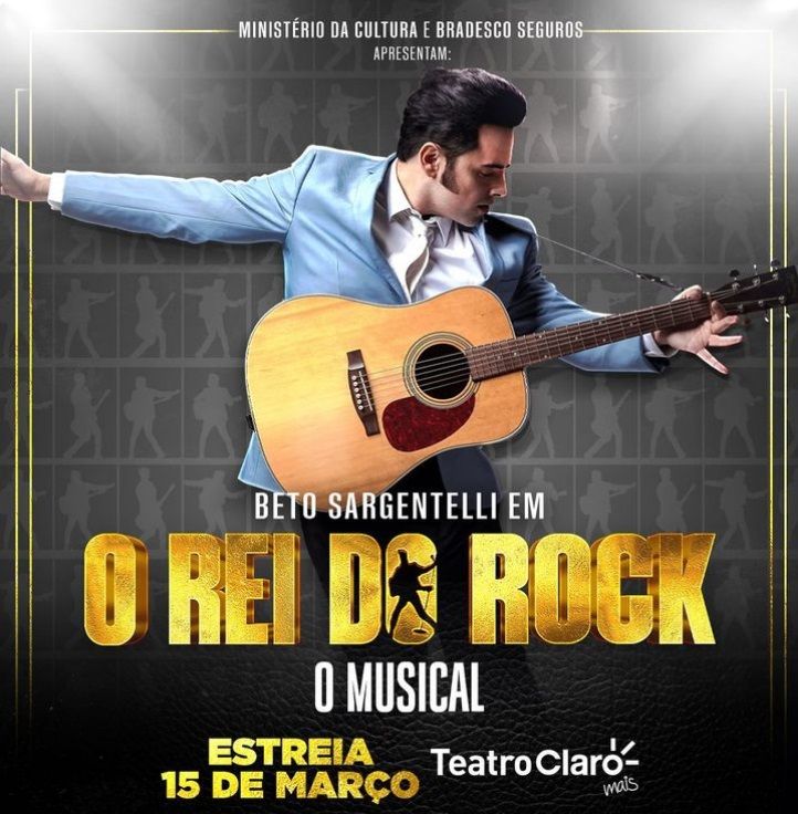 Conceived, Produced, Written and Starring Award-Winning Actor and Singer Beto Sargentelli in the Role of Elvis Presley, THE KING OF ROCK - THE MUSICAL Opens in São Paulo  Image