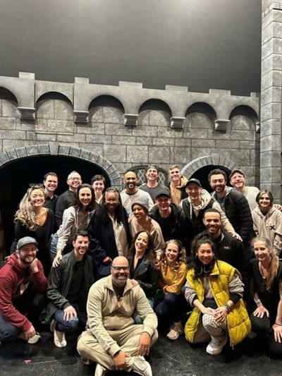 Whoopi Goldberg with the Spamalot Company Photo