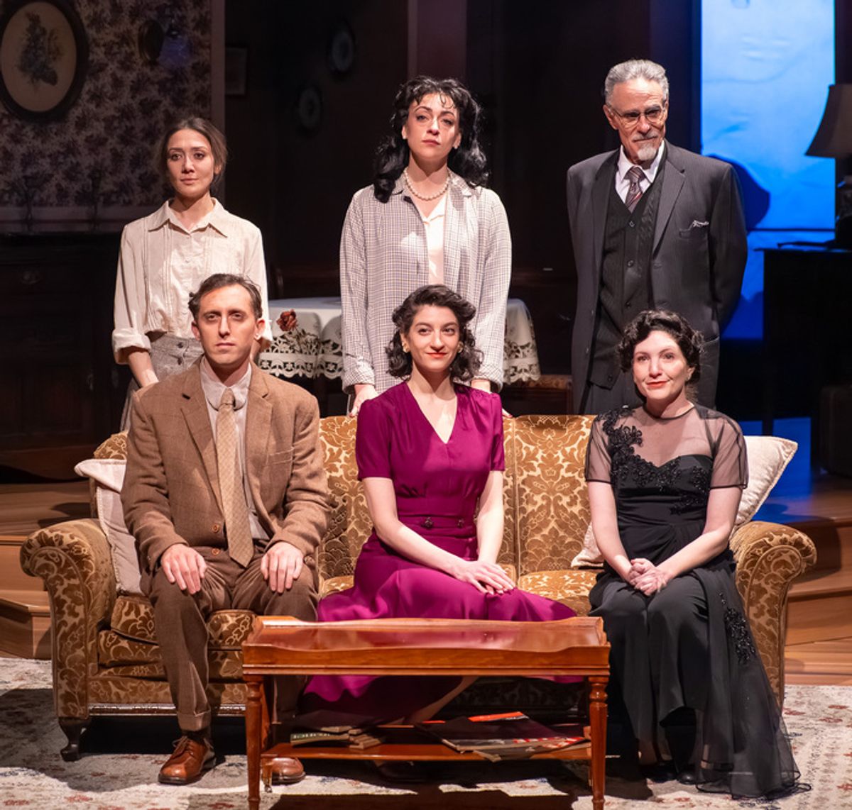 Zarah Mahler, Eden Malyn, Joel Swetow (back row), Josh Odsess-Rubin, Marnina Schon and Samantha Klein (front row)  at 