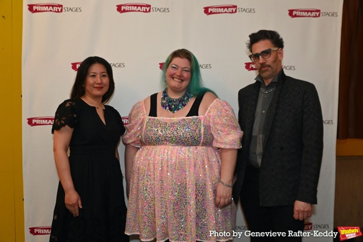 Shoko Kambara (Scenic Design), Ien DeNio (Sound Design) and Gregory Gale (Costume Design) at 