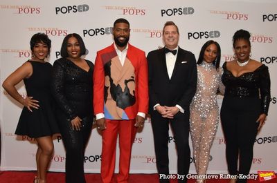 Bryan Terrell Clark, Steven Reineke and Valisia LeKae with Stephanie Fisher, Melodie  Photo