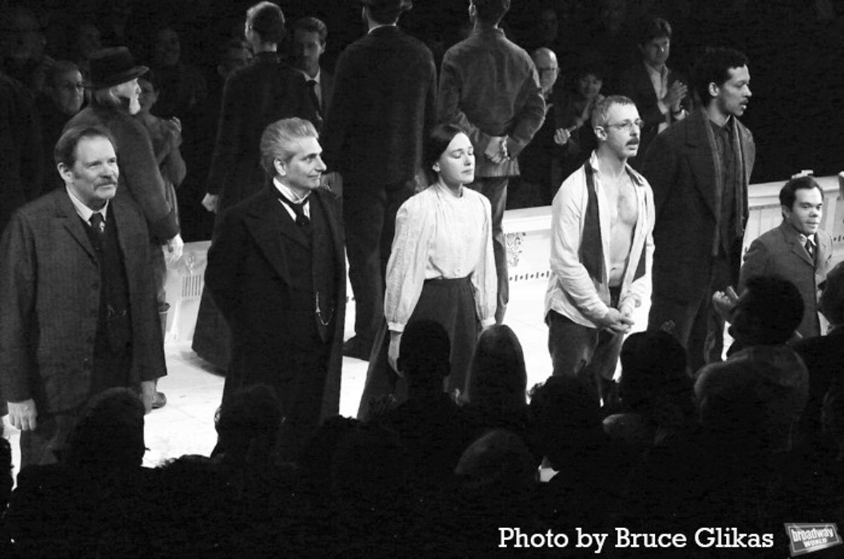 Thomas Jay Ryan, Michael Imperioli, Victoria Pedretti, Jeremy Strong, Caleb Eberhardt and Matthew Jeffers at 