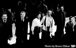 Michael Imperioli, Victoria Pedretti, Jeremy Strong @ BroadwayWorld Michael Imperioli, Victoria Pedretti, Jeremy Strong Photo