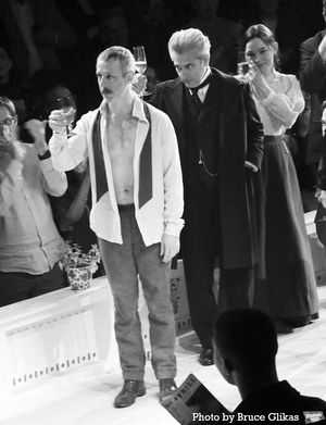 Jeremy Strong, Michael Imperioli and Victoria Pedretti @ BroadwayWorld Jeremy Strong, Michael Imperioli and Victoria Pedretti Photo