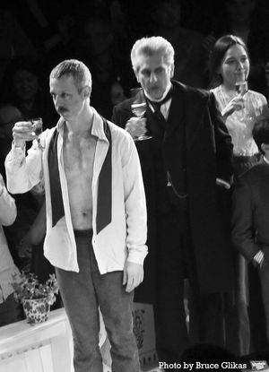 Jeremy Strong, Michael Imperioli and Victoria Pedretti @ BroadwayWorld Jeremy Strong, Michael Imperioli and Victoria Pedretti Photo