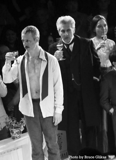 Jeremy Strong, Michael Imperioli and Victoria Pedretti Photo