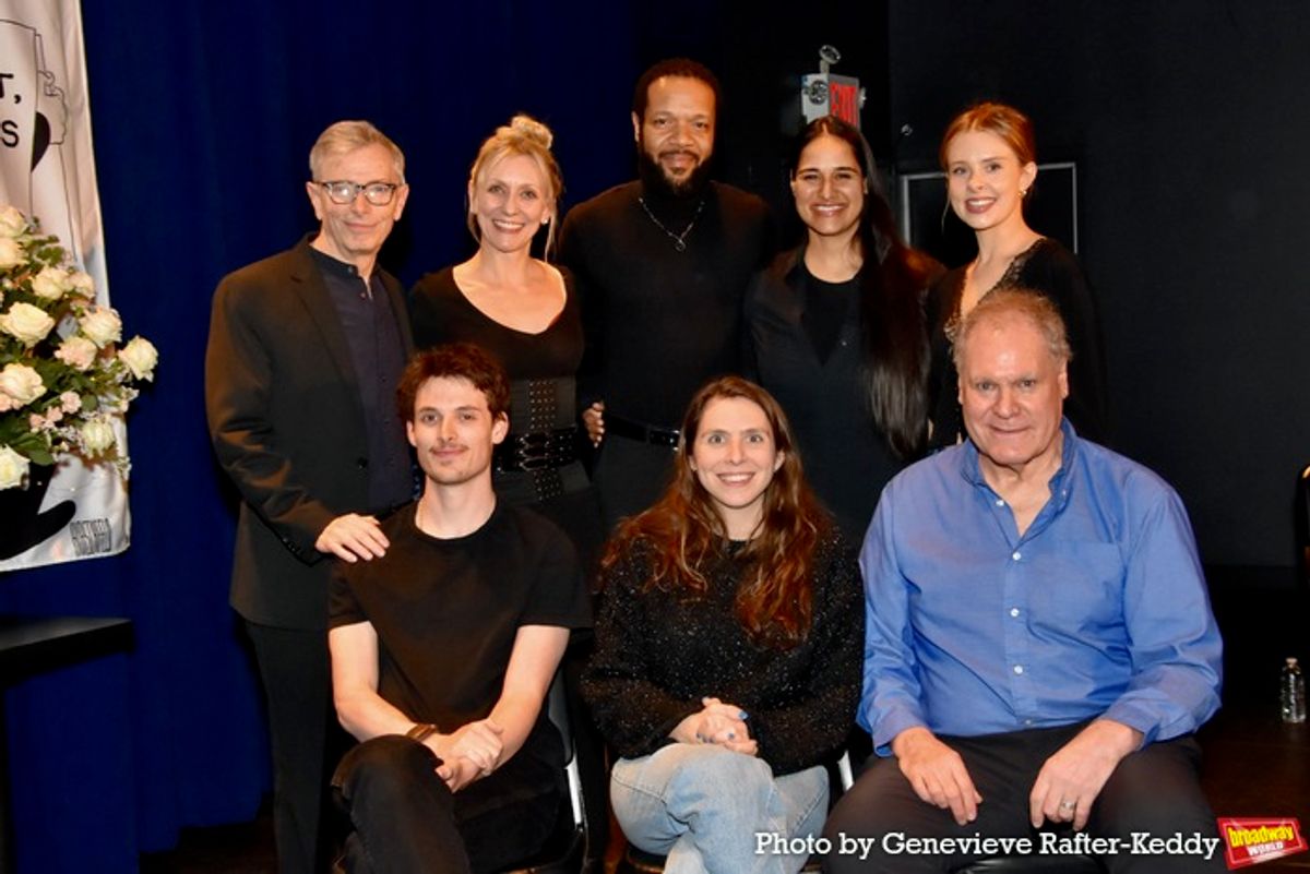 Arnie Burton, Tina Benko, Jason Veasey, Fareeda Pasha, Katherine Romans, Robert E;ojah Sollman, Lily Kanter Riopelle (Director) and Jay O Sanders at 