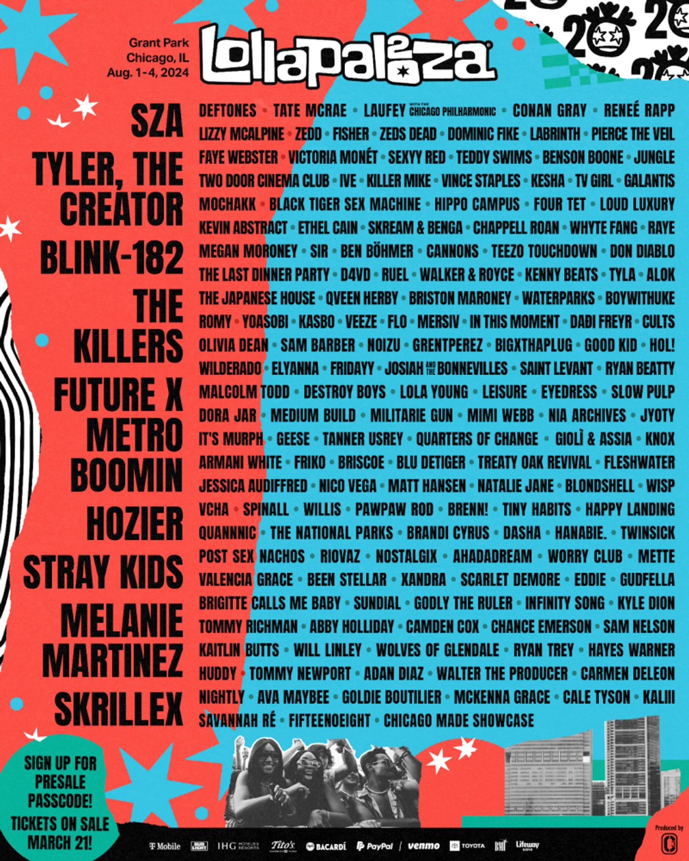 Reneé Rapp, SZA & More Set For Lollapalooza in Chicago Reneé Rapp, SZA & More Set For Lollapalooza in Chicago Image