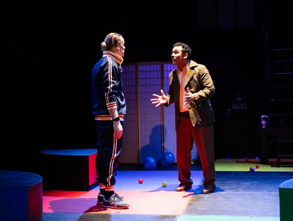 Teddy Lytle and Jeff Ararat in WOLF PLAY at Wilbury Theatre Group; photo by Erin X. S Photo