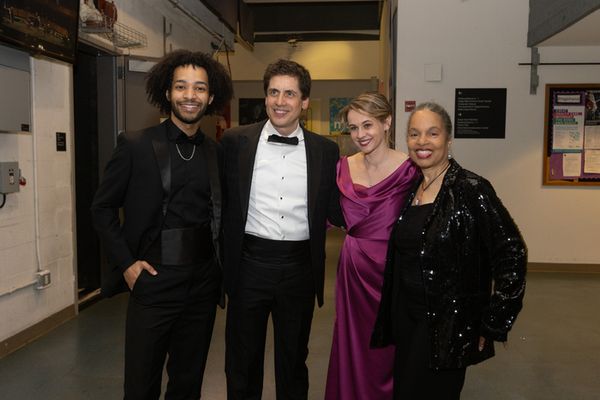 Jordan Dobson, Francisco J. Núñez, Elizabeth Núñez, and Jacquelyn Bird Photo
