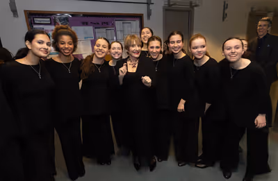 Patti LuPone and YPC Choristers Photo