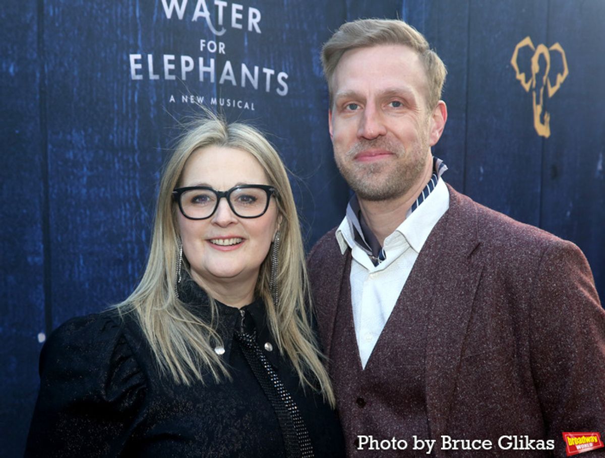 Co-Choreographer/Circus Designer Shana Carroll and Co-Choreographer Jesse Robb
 at 