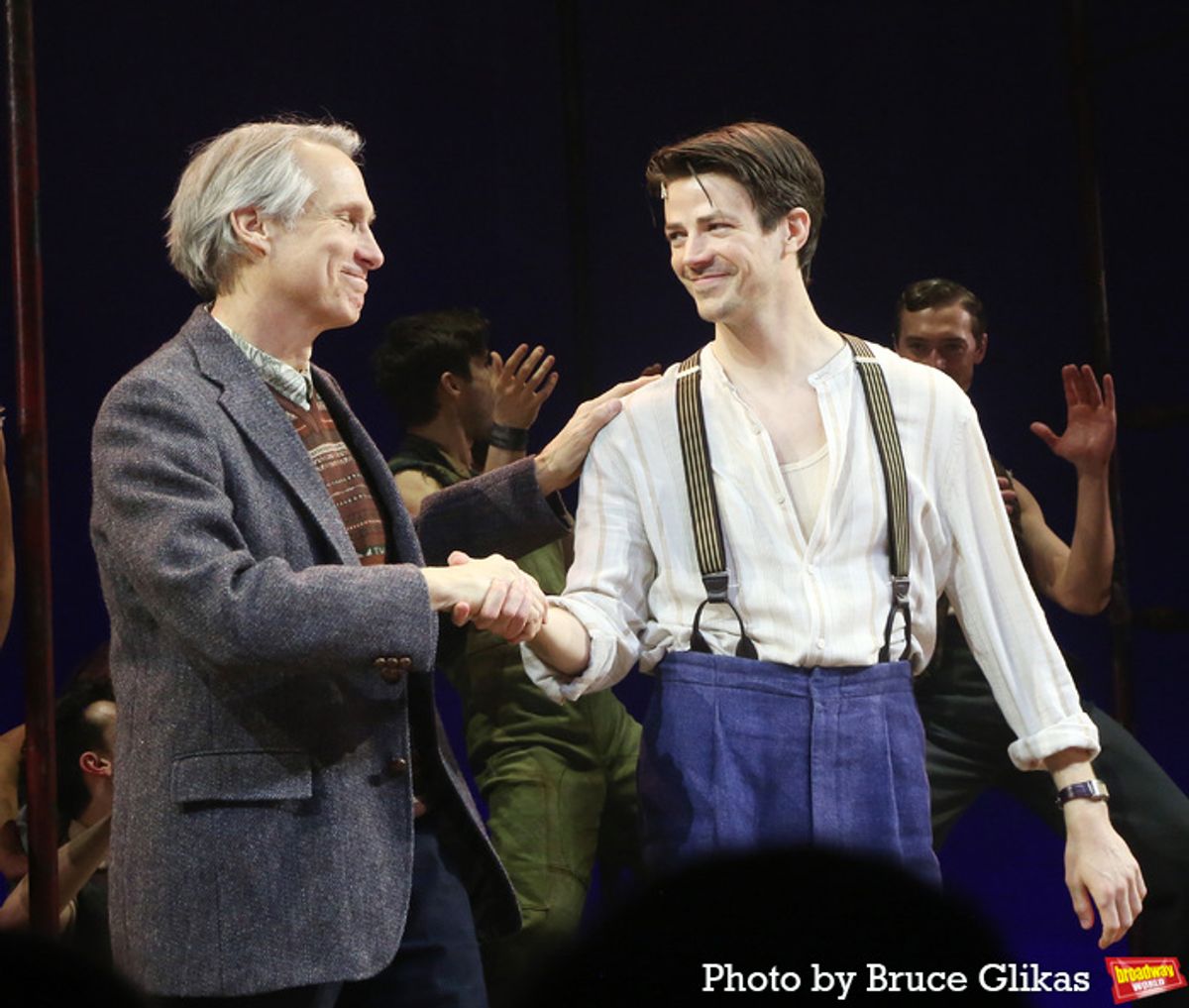 Gregg Edelman and Grant Gustin at 