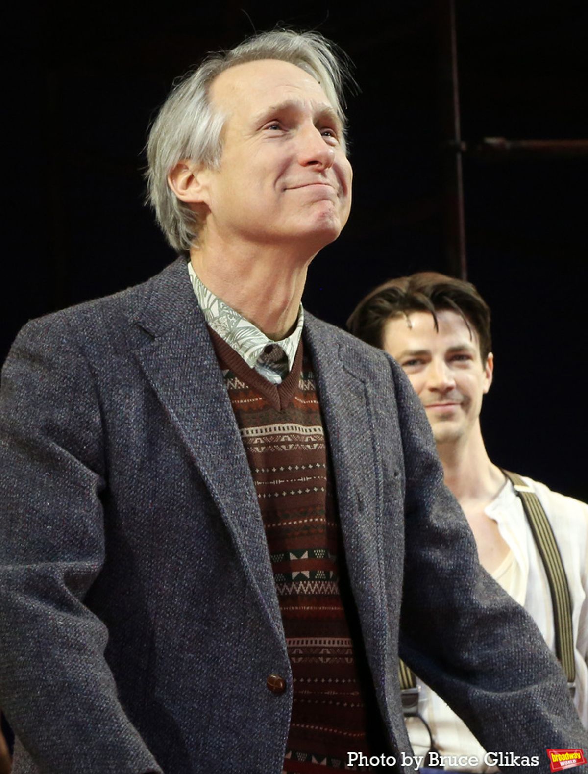 Gregg Edelman and Grant Gustin at 