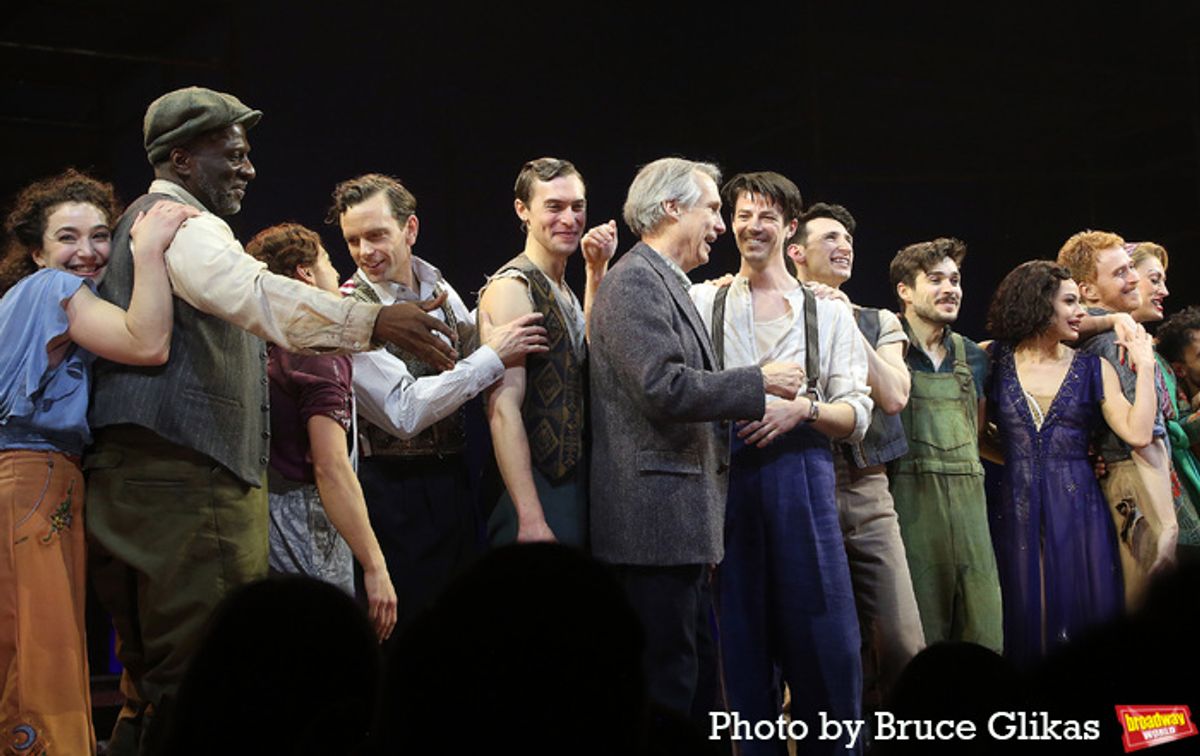 Stan Brown, Paul Alexander Nolan, Gregg Edelman, Isabelle McCalla, Sara Gettelfinger and The Cast of 'Water for Elephants' at 