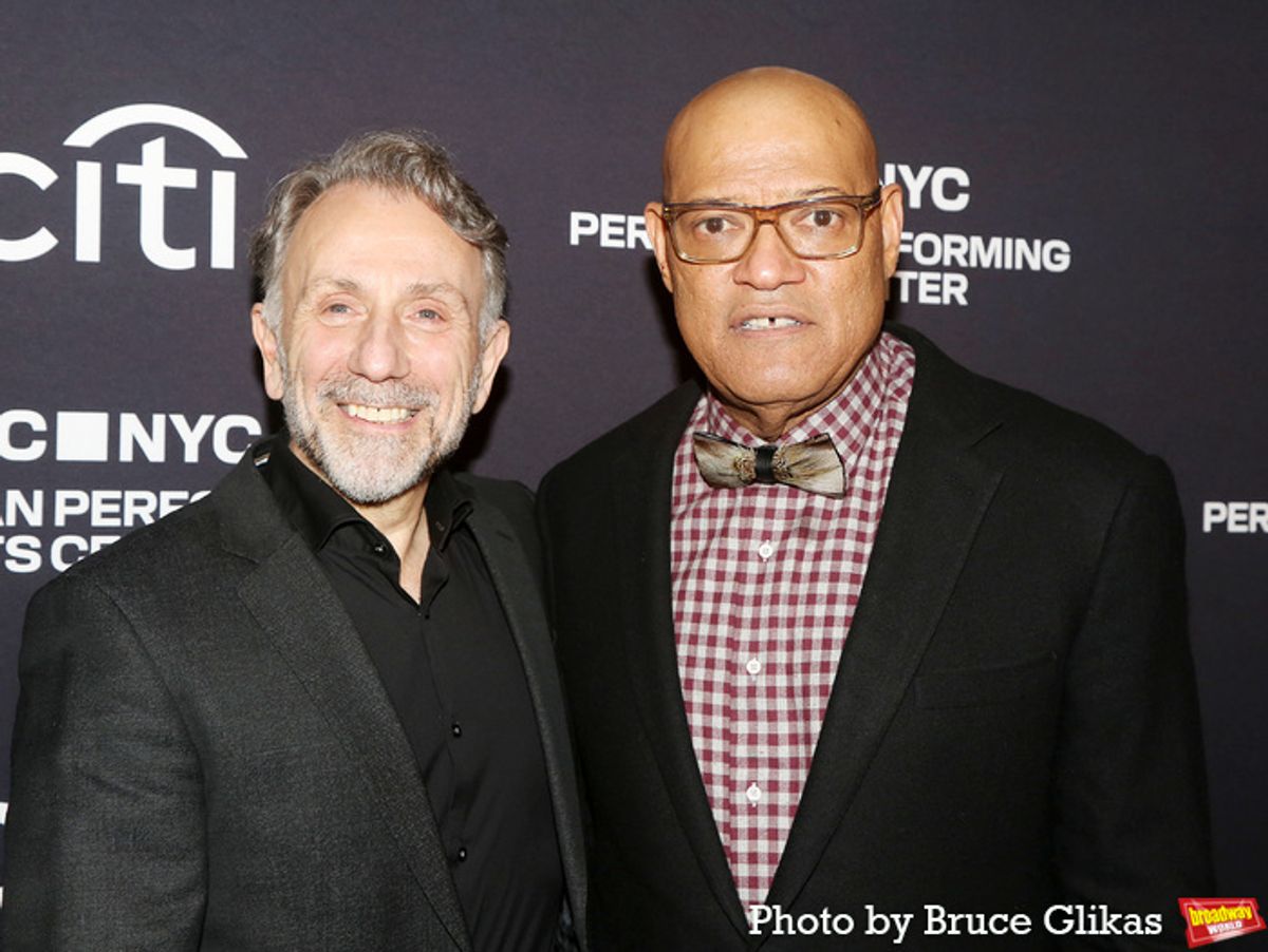 Director Leonard Foglia and Playwright/Performer Laurence Fishburne at 