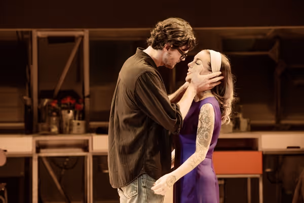 OPENING NIGHT. Benjamin Walker (Maurice) and Sheridan Smith (Myrtle). Photo Jan Versw Photo