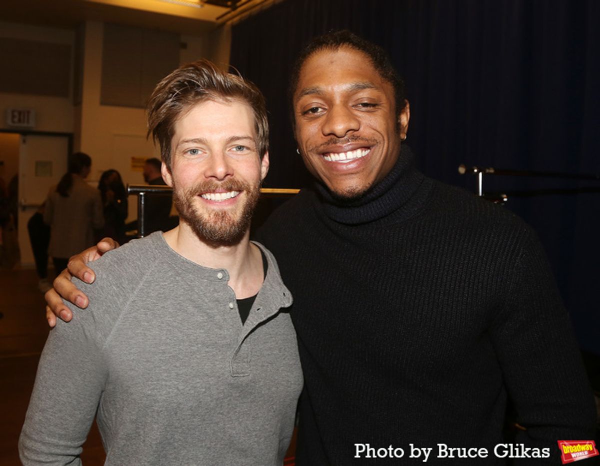 Hunter Parrish and Aaron James McKenzie at 