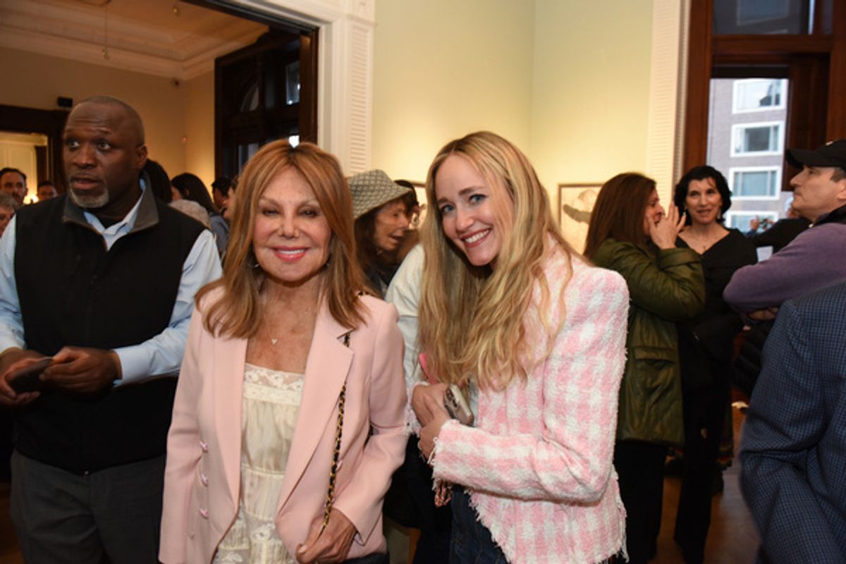 Actor Marlo Thomas and artist Libby Klein. at 