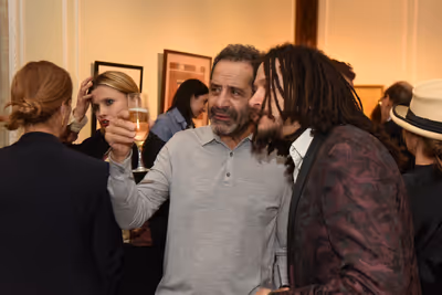 Tony Shalhoub and Taylor Purdee commiserate. Photo