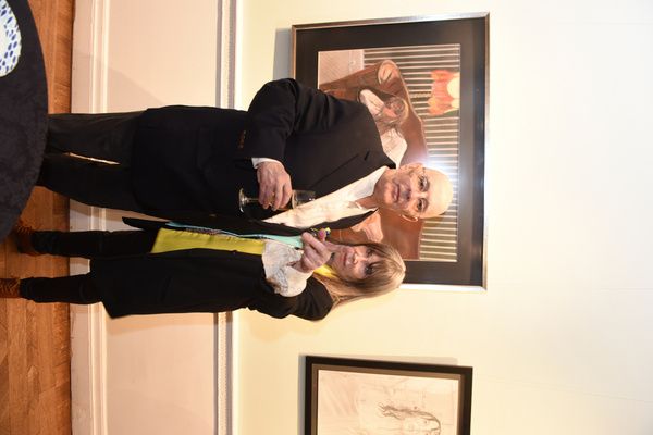 Joseph Feury and Lee Grant. Photo