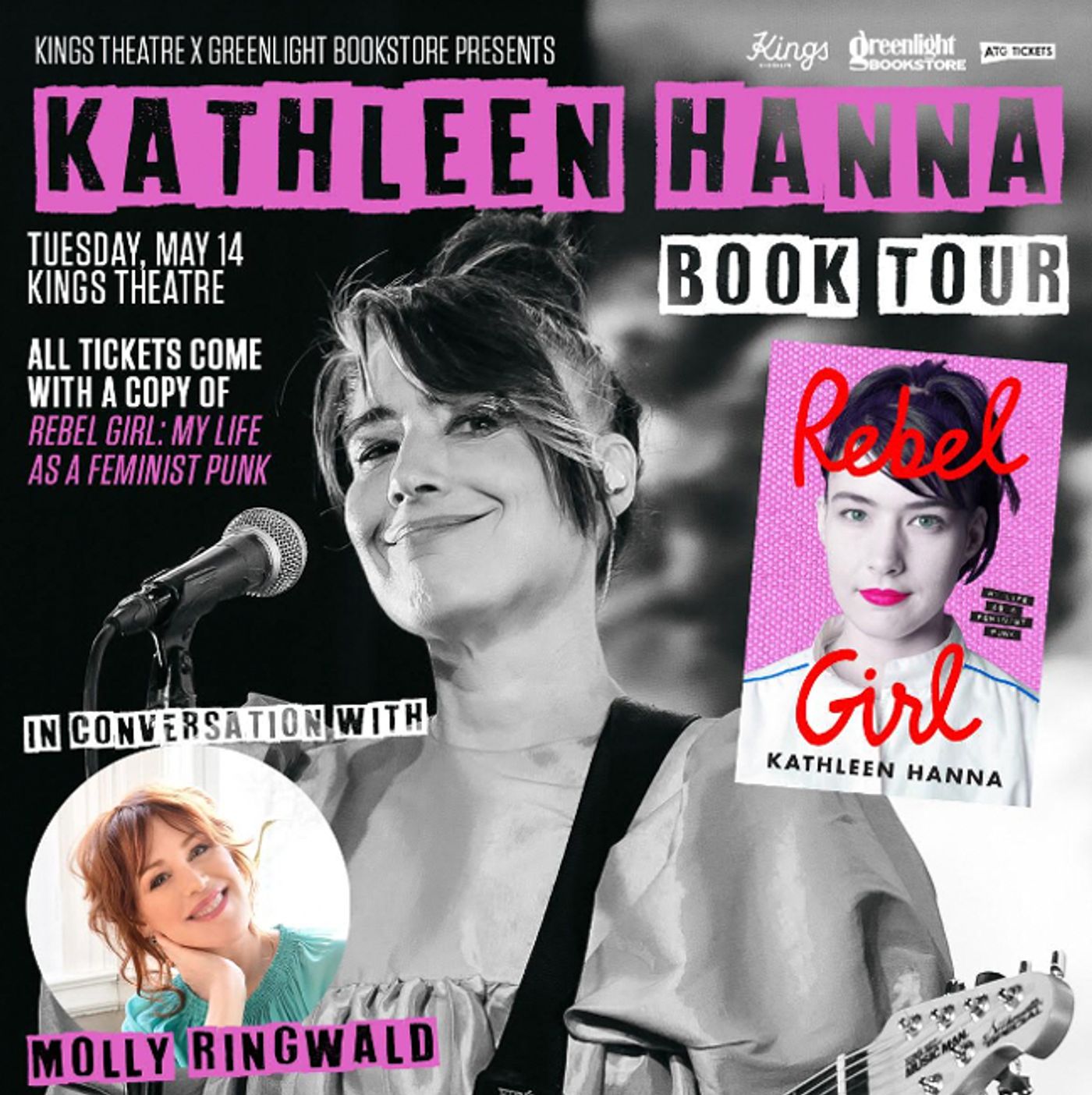 See Kathleen Hanna In Conversation With Molly Ringwald at Kings Theatre  Image