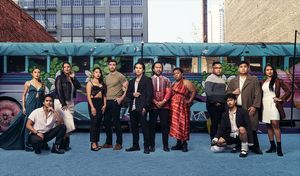 The cast of Larry the Musical: An American Journey. Marah Sotelo, Jaron Liclican, Beb Photo