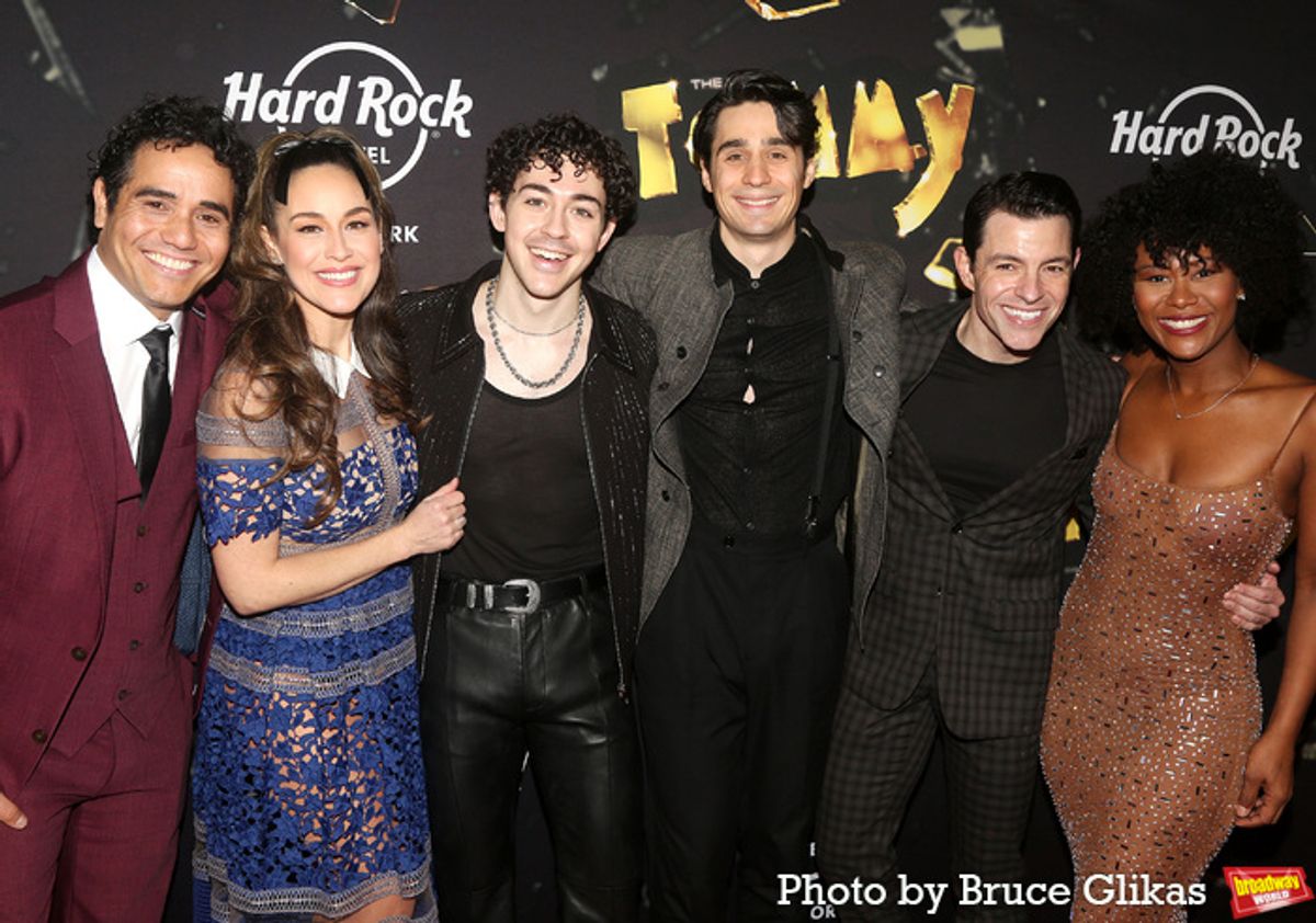 Adam Jacobs, Alison Luff, Ali Louis Bourzgui, Bobby Conte, John Ambrosino and Christina Sajous at 