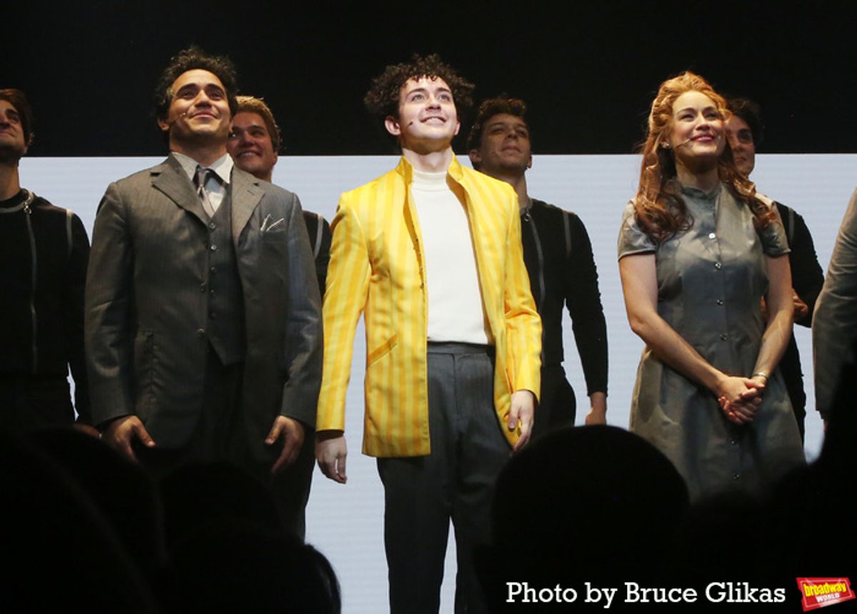 Adam Jacobs, Ali Louis Bourzgui and Alison Luff at 