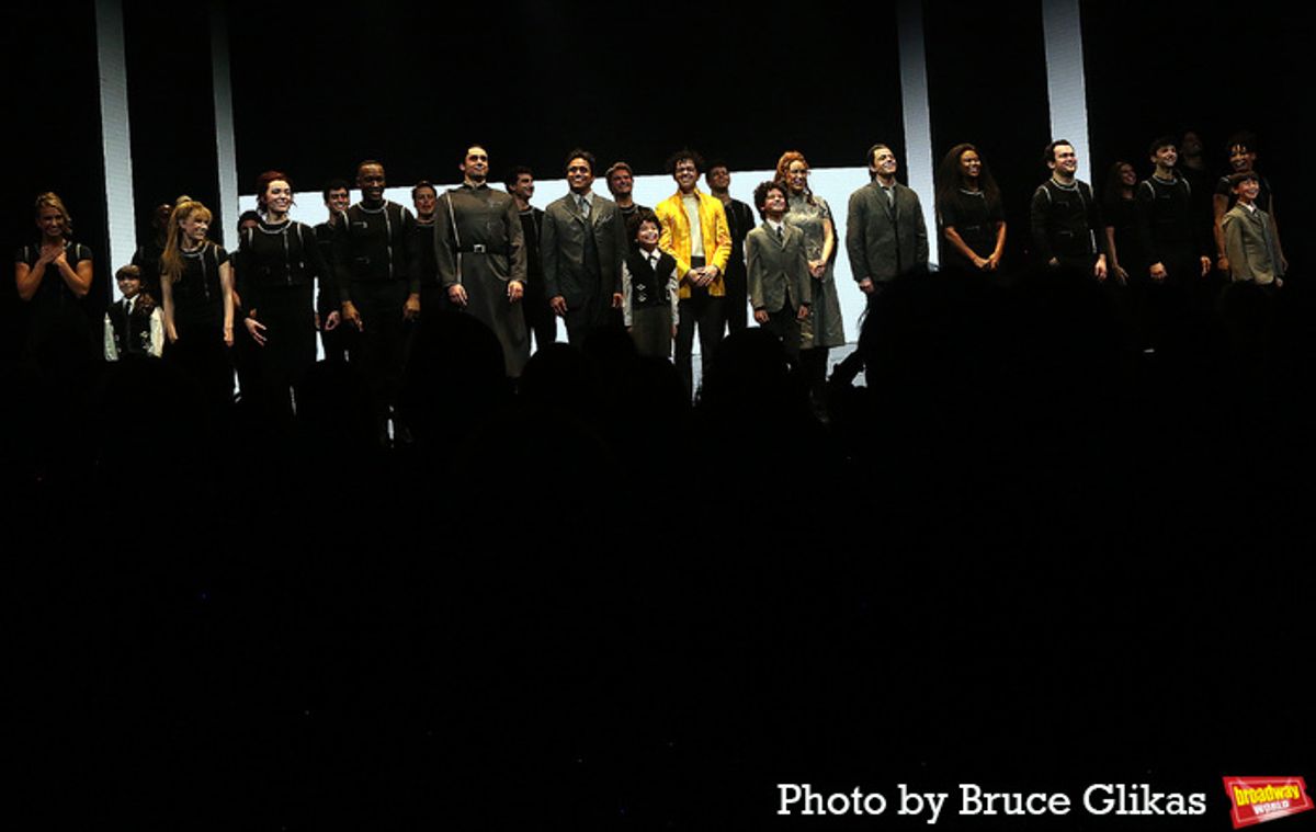 Bobby Conte, Adam Jacobs, Quinten Kusheba, Ali Louis Bourzgui, Reese Levine, Alison Luff, John Ambrosino, Christina Sajous and The Cast of 'The Who's Tommy'  at 