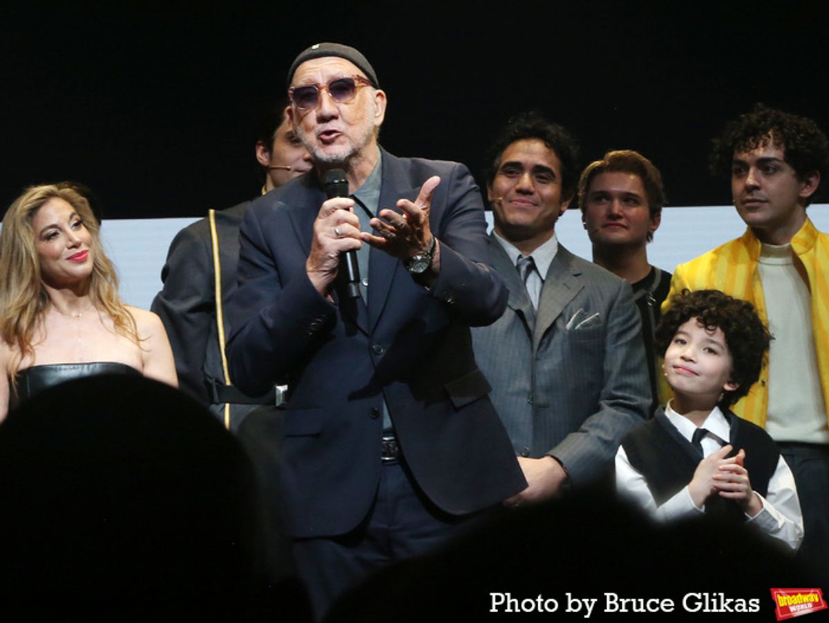 Composer Pete Townshend and The Cast of 'The Who's Tommy'  at 
