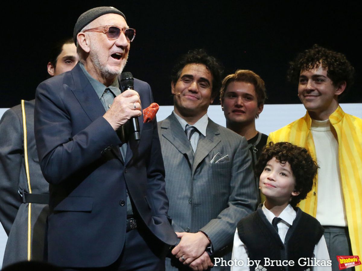 Composer Pete Townshend and The Cast of 'The Who's Tommy'  at 