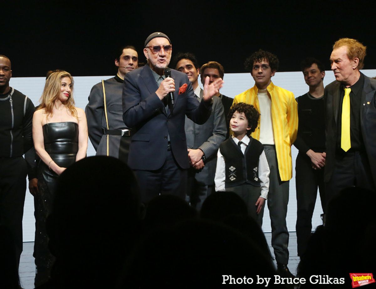 Composer Pete Townshend and The Cast of 'The Who's Tommy'  at 