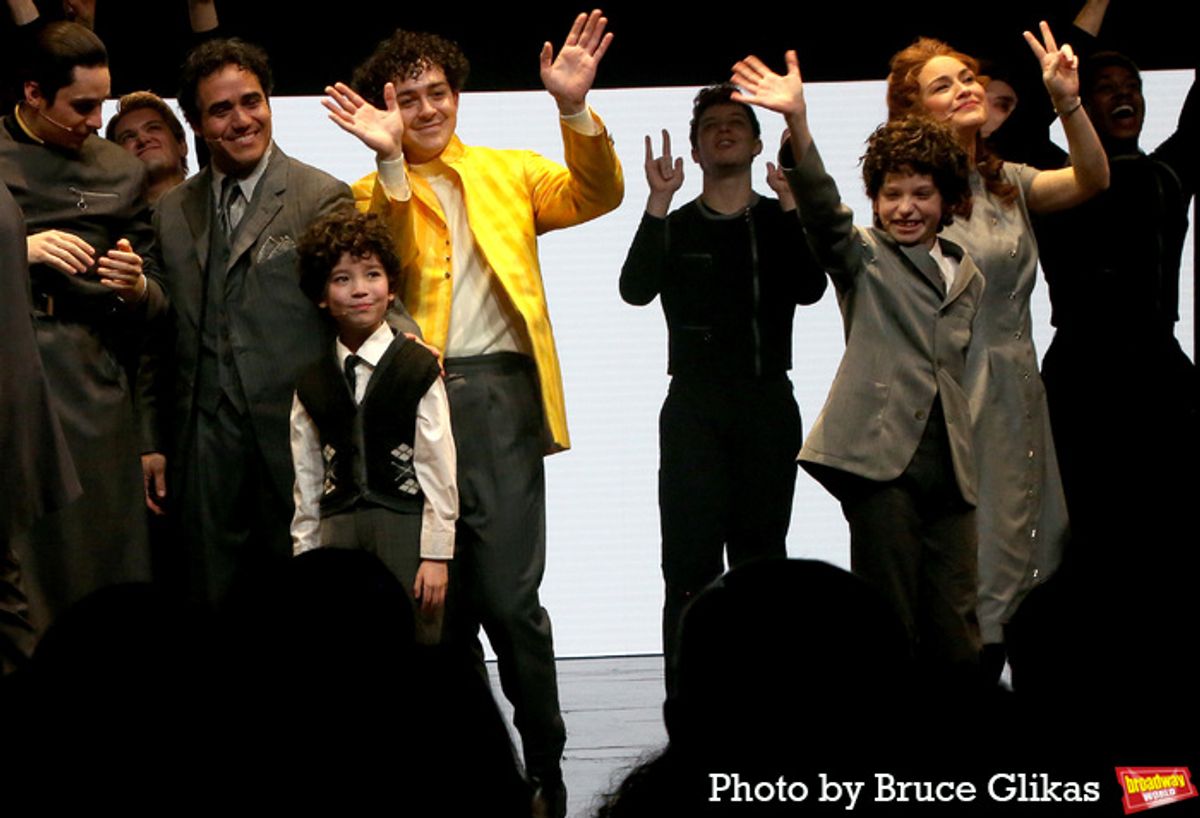 Bobby Conte, Adam Jacobs, Ali Louis Bourzgui, Quinten Kusheba, Reese Levine,  Alison Luff and The Cast of 'The Who's Tommy'  at 