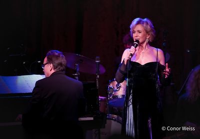 Linda Purl and music director Tedd Firth. Photo credit: Conor Weiss Photo