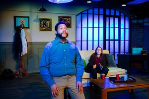 Dan Johnson (Watson) and Maggie Alger (Eliza) Photo